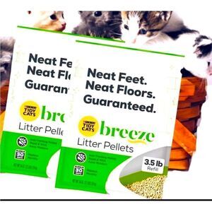 PURINA TIDY CATS BREEZE CAT LITTER PELLETS 3.5lb ~Lot of 2